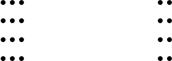 \begin{align*} &\bullet\bullet\bullet~&~\bullet\bullet\\ &\bullet\bullet\bullet~&~\bullet\bullet\\ &\bullet\bullet\bullet~&~\bullet\bullet\\ &\bullet\bullet\bullet~&~\bullet\bullet\\ \end{align*}